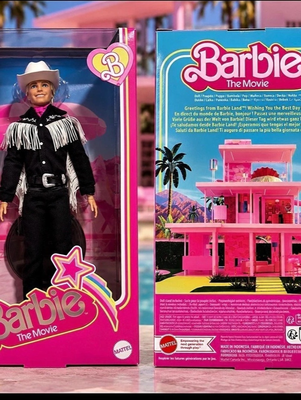 Barbie The Movie Cowboy Ken Doll Cowboy Ken Doll in Pink & Black